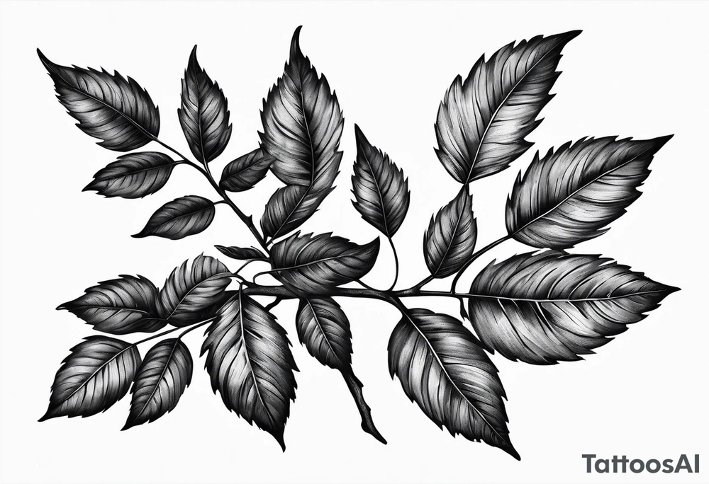 Elm Leaf tattoo idea
