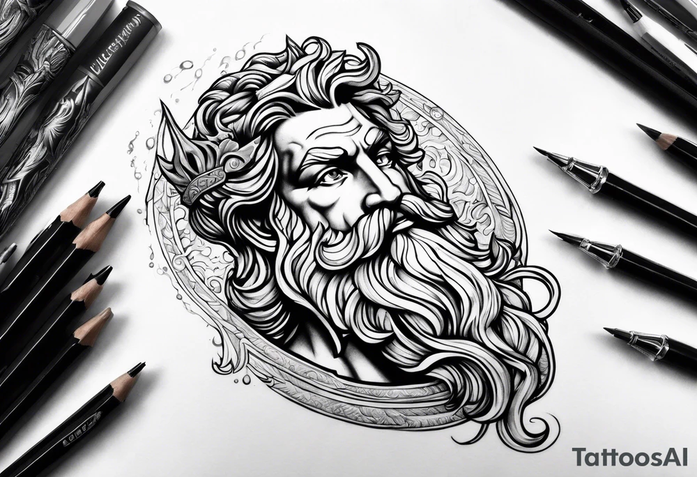 poseidon tattoo idea