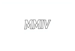 MMIV tattoo idea