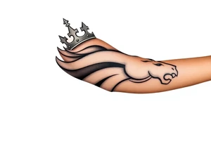 Rest in peace Denver broncos king crown tattoo idea