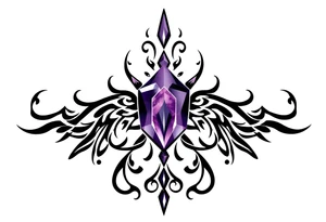 amethyst birthstone mother of 3 girls tattoo idea