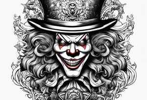 buggie the clown from one piece tattoo idea