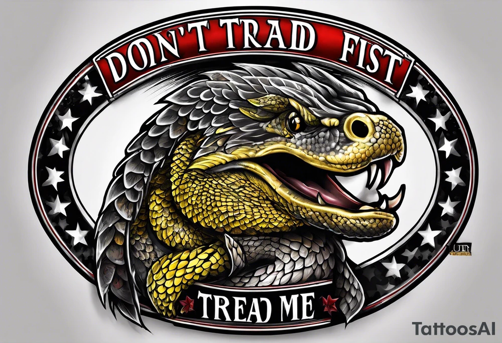 family first and dont tread on me tattoo idea