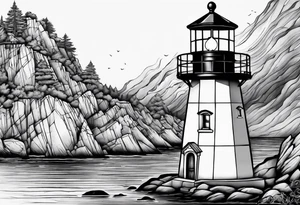 Suicide survivor with a light house light vs dark tattoo idea