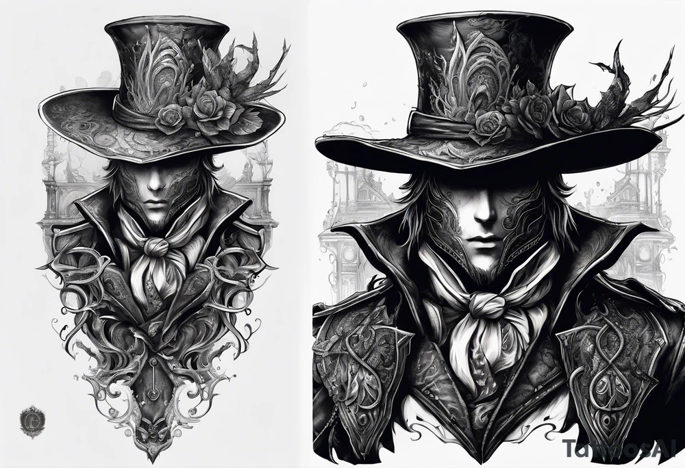 Bloodborne hunter tattoo idea