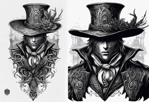 Bloodborne hunter tattoo idea