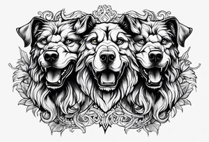 Cerberus greek tattoo idea