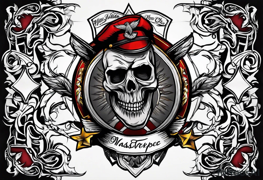 beautiful text tattoo for military fathers tattoo idea