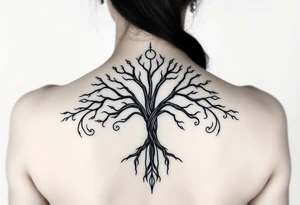 Classic scheme of Sephiroth tree of life tattoo idea