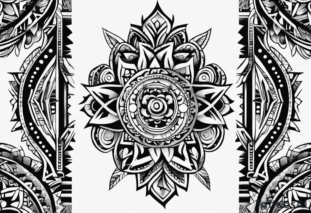 Sonoran mexican tribal tattoo idea