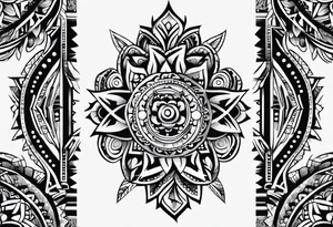 Sonoran mexican tribal tattoo idea