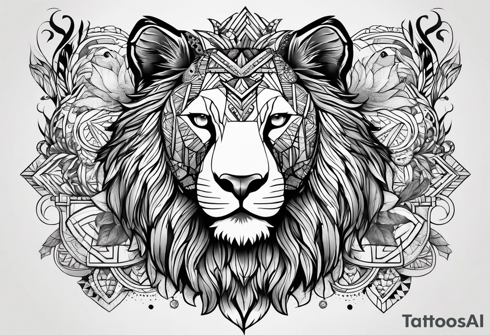 Alpha group of animals tattoo idea