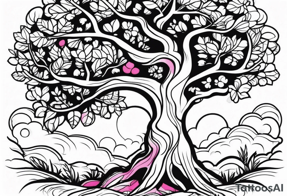 Tree standing in it's own tattoo idea