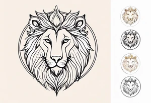 A tattoo in delicate style, so gentle. The symbol zodiac sign, Leo. The sketch should include fire, something delicate like that, and the numbers 7 and 8. tattoo idea