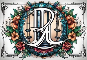 8.25.2017 in Roman numerals with a DNA strand in the background tattoo idea