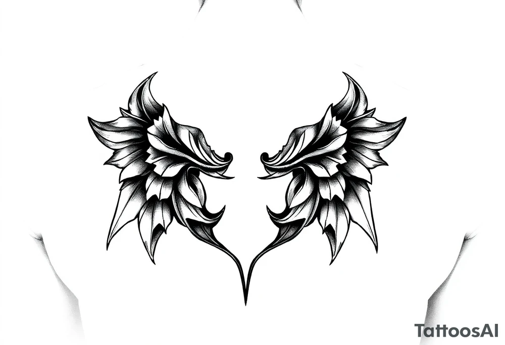 Woman big boobs tattoo idea