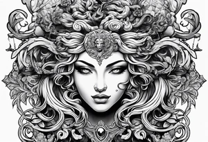 Medusa head tattoo idea