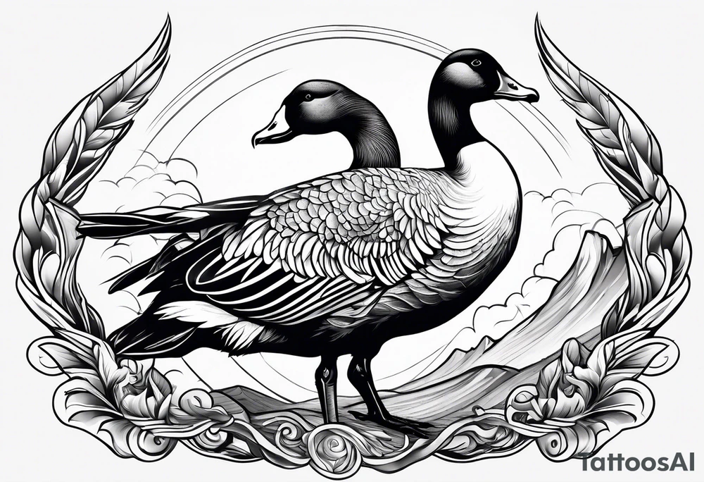 furious goose tattoo idea