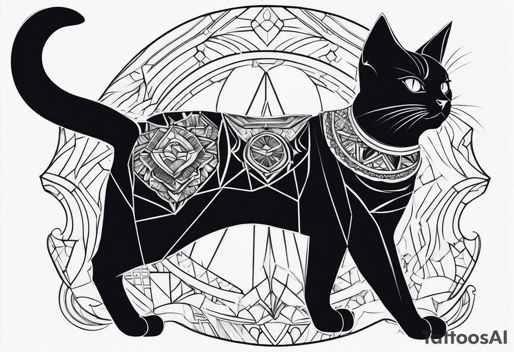 Black Cat tattoo idea