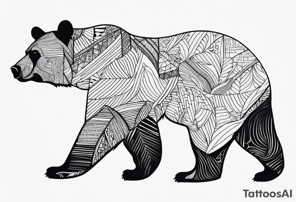 bear tattoo idea