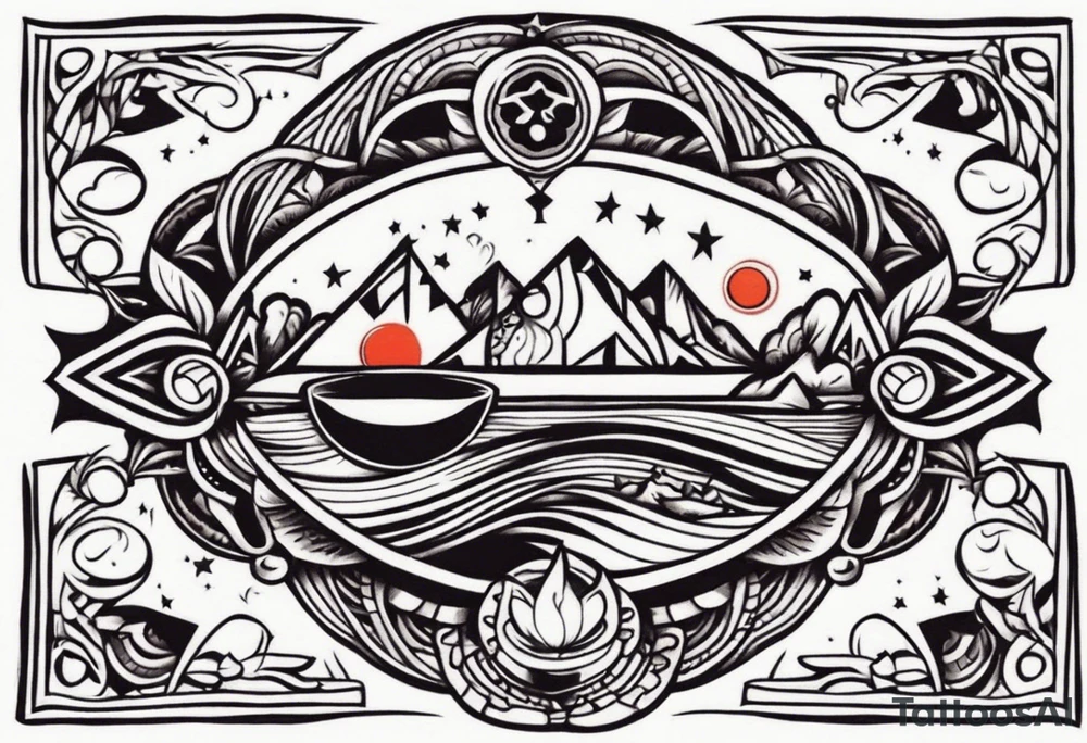 Rock a billy arm sleeve tattoo idea