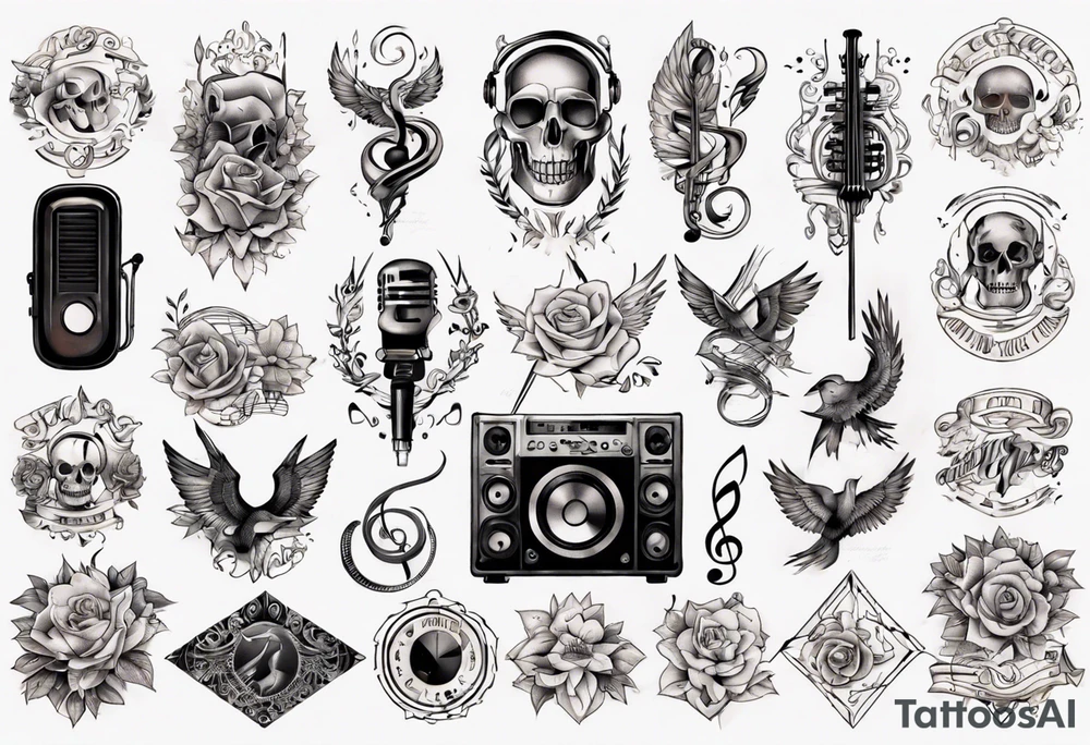 Music tattoo idea