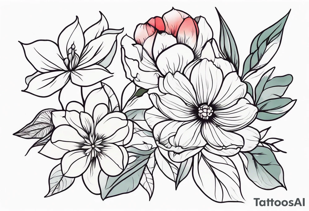 Flowers tattoo idea