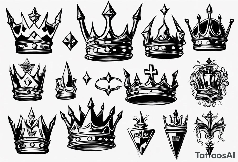 a kings crown tattoo idea