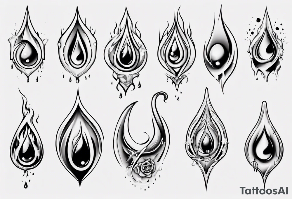 tears tattoo idea