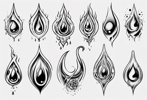 tears tattoo idea