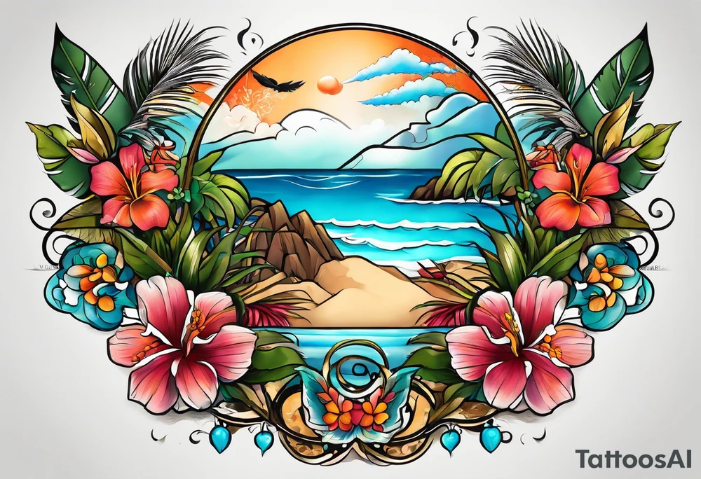 Hawaii and Maryland tattoo idea