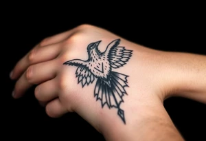 Lynard skynard  free bird tatoo.  With an old school army tatoo feel  location of tatoo will be on right forearm and on to my right hand. tattoo idea
