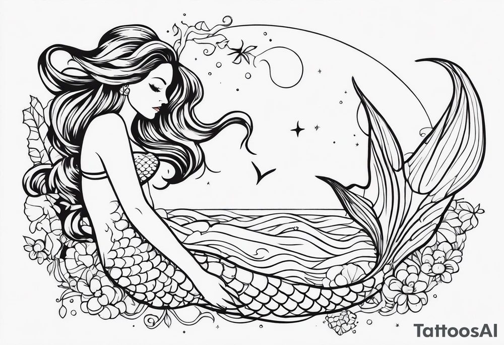 Mermaid tattoo idea