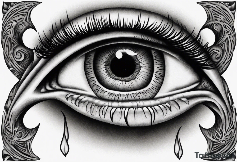 Eye with two irises from the band Tool tattoo idea