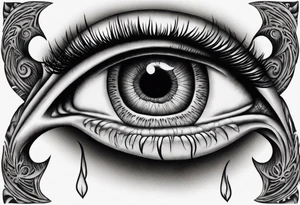 Eye with two irises from the band Tool tattoo idea