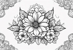 Dlowers tattoo idea