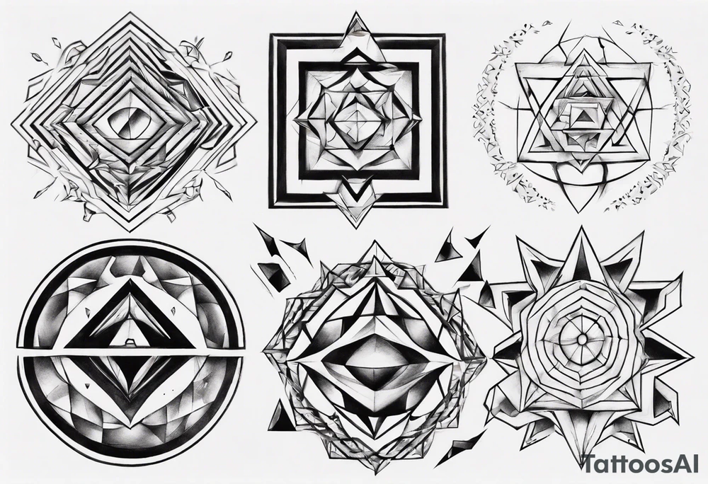 Geometrical tattoo idea