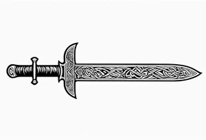 Viking sword Valhalla dragon tattoo idea