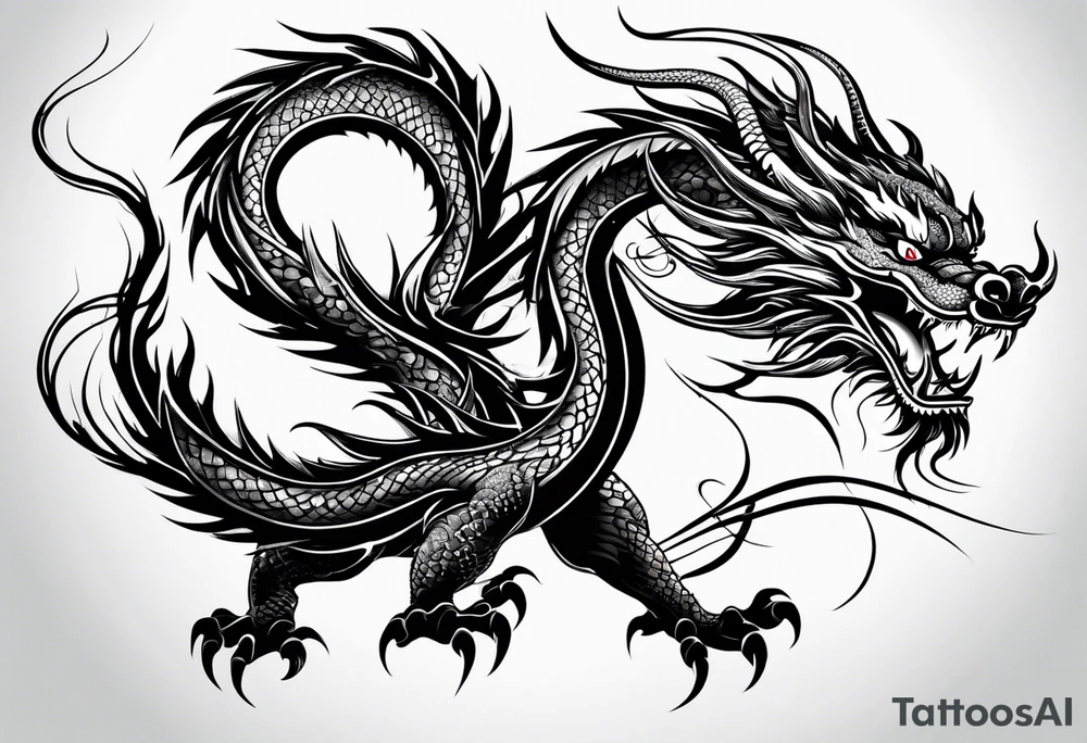 Chinese dragon tattoo idea