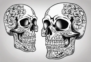 simple skeleton tattoo idea