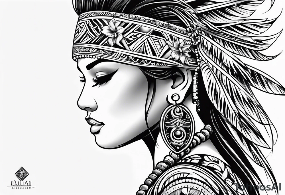traditional Hawaiian tattoo idea
