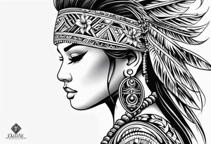 traditional Hawaiian tattoo idea