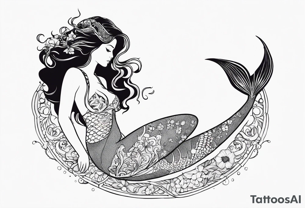mermaid tattoo idea