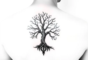 Irish shoulder tattoo, that is non-religious and has a Celtic tree tattoo idea