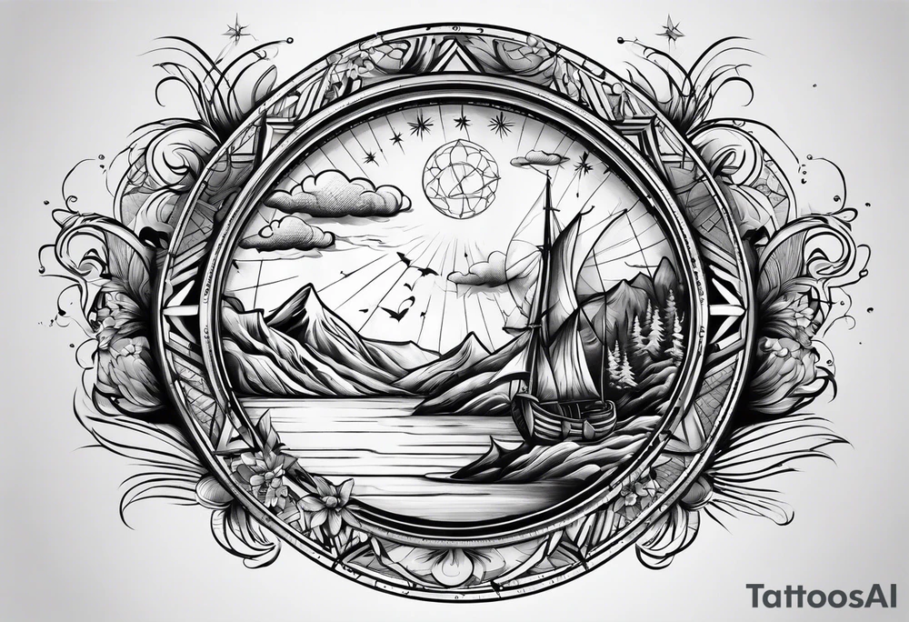 Longitude latitude tattoo idea