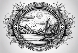 Longitude latitude tattoo idea