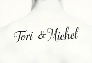 The names Tori and Michael in one tattoo tattoo idea
