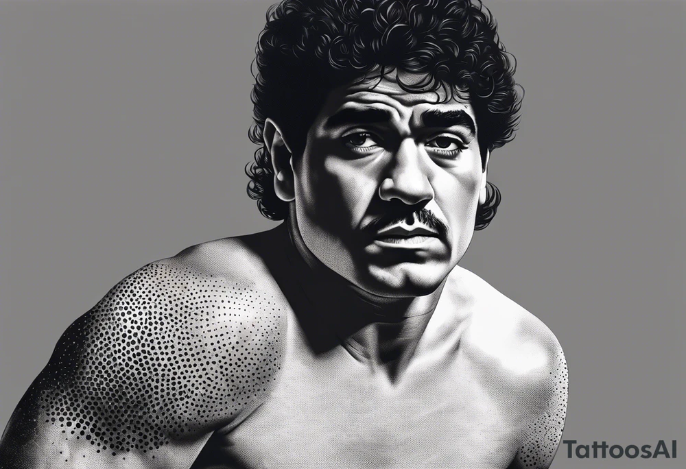 Diego Maradona tattoo idea