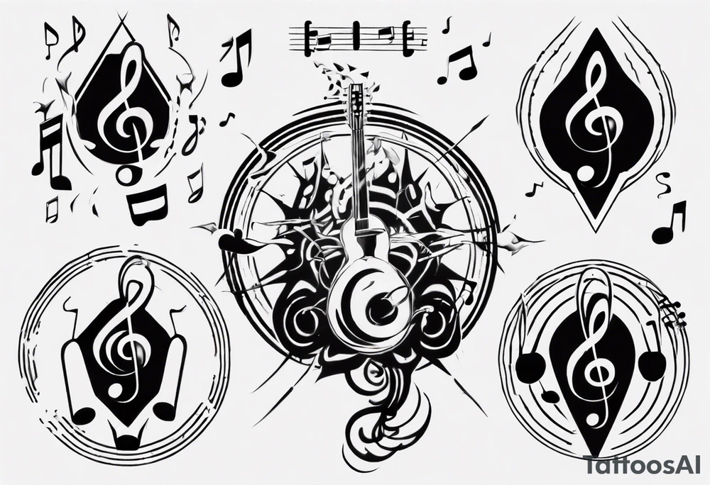 God, music tattoo idea