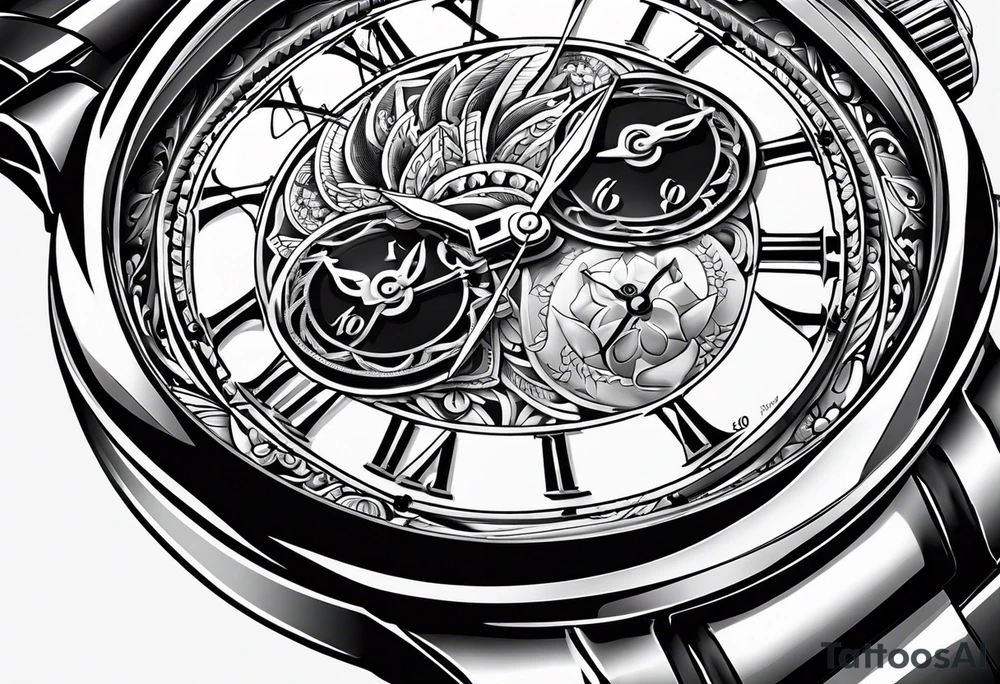 watch dial date "Apr 20" tattoo idea